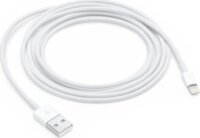 Apple USB-A apa - Lightning apa iPhone adat és töltőkábel 2m - Fehér (Bulk)