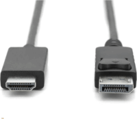 Digitus AK-340303-030-S Displayport - HDMI 4K Kábel 3m - Fekete