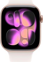 Apple Watch Series 11 46mm Okosóra M/L Halványrózsaszín Sport szíjjal - Rózsaarany