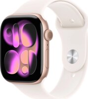 Apple Watch Series 11 46mm Okosóra M/L Halványrózsaszín Sport szíjjal - Rózsaarany