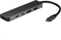 Inter-Tech 88885664 Multifunkciós USB-C HUB (1x HDMI + 2x USB-C + 2x USB-A)