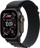 Apple Watch Ultra 3 49mm Okosóra M Alpine Loop Fekete szíjjal - Fekete