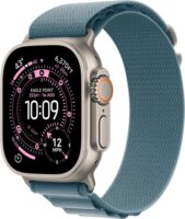 Apple Watch Ultra 3 49mm Okosóra M Alpine Loop Világoskék szíjjal - Titán