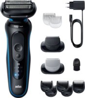 Braun Series 5 52-B1650s Vezeték nélküli Akkus Nedves-Száraz Borotva /Testszőrnyíró - Fekete ( Kék