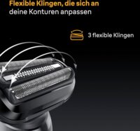 Braun Series 5 52-B1650s Vezeték nélküli Akkus Nedves-Száraz Borotva /Testszőrnyíró - Fekete ( Kék