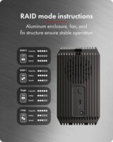 Raidsonic ICY BOX IB-RD3720-CU3 2,5"/3,5" USB 3.2 Gen1 Type-C Külső HDD ház - Fekete