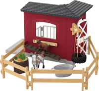 Schleich 42726 Farm World Kecskeistálló Játékszett