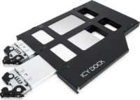 Icy Dock ToughArmor MB852M2PO-B M.2 -> 5.25" Slim 2x M.2 NVMe SSD Mobil Rack - Fekete