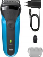 Braun Series 3 - 310s Vezeték nélküli Akkus Nedves-Száraz Borotva - Fekete / Kék