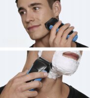 Braun Series 3 - 310s Vezeték nélküli Akkus Nedves-Száraz Borotva - Fekete / Kék