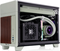 Thermaltake TR100 WS Mini Torony Számítógépház - Világoszöld