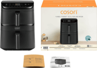 Cosori CAF-DC121-ADER Turbo Tower Air AirFryer Okos Forrólevegős sütő 10,8L 2630 Watt - Fekete