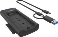 ICY BOX IB-180MS-C31 SSD/HDD Dokkoló és klónozó állomás (USB-C 3.2 - SATA/M.2)