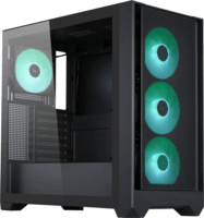 Silentware Flow 110 A-RGB Midi torony Számítógépház + 4db 120mm ventilátor - Fekete