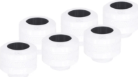 Alphacool Eiszapfen PRO 13mm G1/4 keménycső csatlakozó Idom 6db - Fehér