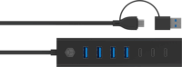 ICY BOX IB-HUB1737-C3 7-port USB-C HUB (4× USB‑C 3.2 + 3× USB‑A 3.2)