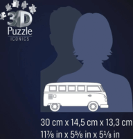 Ravensburger Iconics Volkswagen T1 185 darabos 3D Puzzle