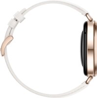 Huawei Watch GT 6 41mm AMOLED Okosóra Fehér Kompozit Bőrszíjjal - Arany