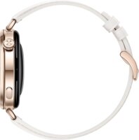 Huawei Watch GT 6 41mm AMOLED Okosóra Fehér Kompozit Bőrszíjjal - Arany