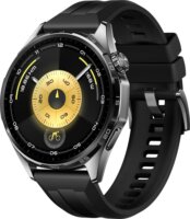 Huawei Watch GT 6 46mm AMOLED Okosóra Fekete Fluorelasztomer Szíjjal - Fekete