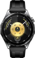 Huawei Watch GT 6 46mm AMOLED Okosóra Fekete Fluorelasztomer Szíjjal - Fekete