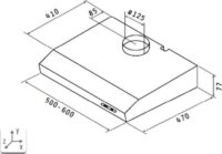 Respekta DH 540 IXL Klasszikus Páraelszívó Szagelszívó - Fehér