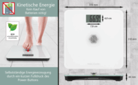 ProfiCare PC-PW 3112 Digitális személymérleg Max 180kg - Fehér