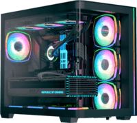 AeroCool P500C ARGB Midi Torony Számítógépház - Fekete