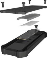 ICY BOX IB-1827MCP-C31 USB-C 3.2 Külső M.2 SSD Ház - Fekete