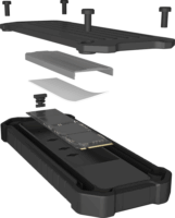 ICY BOX IB-1827MCP-C31 USB-C 3.2 Külső M.2 SSD Ház - Fekete