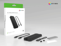 ICY BOX IB-1827MCP-C31 USB-C 3.2 Külső M.2 SSD Ház - Fekete