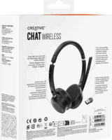 Creative Chat Wireless Vezeték Nélküli Fejhallgató Headset - Fekete