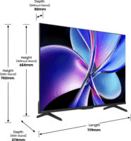 Hisense 50" 50E77Q PRO 16:9 4K UltraHD QLED Smart TV