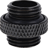 Alphacool 17399 Eiszapfen Csatlakozó Adapter G1/4" apa - G1/4" apa - Fekete