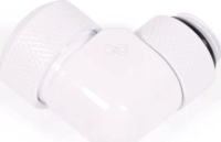 Alphacool 17621 Eiszapfen 16mm HardTube 90°-os Csavaros Könyök Idom G1/4" - Fehér