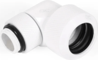 Alphacool 17621 Eiszapfen 16mm HardTube 90°-os Csavaros Könyök Idom G1/4" - Fehér
