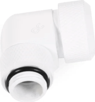 Alphacool 17621 Eiszapfen 16mm HardTube 90°-os Csavaros Könyök Idom G1/4" - Fehér