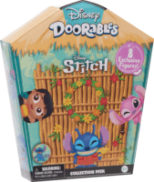 Just Play Disney Doorables Stitch 8 darabos gyűjthető figura készlet fém dobozban