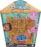 Just Play Disney Doorables Stitch 8 darabos gyűjthető figura készlet fém dobozban