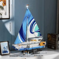 Lumibricks F9074 La Brisa Vitorlás Hajó 1640 Darabos Építőjáték