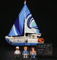 Lumibricks F9074 La Brisa Vitorlás Hajó 1640 Darabos Építőjáték