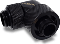 Alphacool 17613 Eiszapfen 16/10mm 90° -os Csavaros Csatlakozó Adapter G1/4" - Fekete