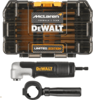 DeWalt DT70782 McLaren Design Bit és dugókulcs készlet sarokfúró adapterrel (33db/csomag)