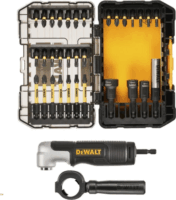 DeWalt DT70782 McLaren Design Bit és dugókulcs készlet sarokfúró adapterrel (33db/csomag)