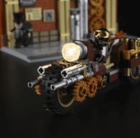 Lumibricks F9067 Steampunk Motorkerékpáros Üldözés 424 Darabos Építőjáték