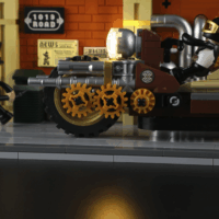 Lumibricks F9067 Steampunk Motorkerékpáros Üldözés 424 Darabos Építőjáték