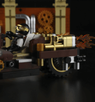 Lumibricks F9067 Steampunk Motorkerékpáros Üldözés 424 Darabos Építőjáték