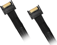 Icy Dock MB413L-B PCIe kábel 0.5m (MCIO x8 SFF-TA-1016 - 2x MCIO x4 SFF-TA-1016)