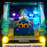 Lumibricks F9060 Cyberpunk Neoncity Jövőbusz 605 Darabos Építőjáték