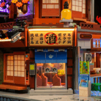 Lumibricks F9073 Cyberpunk Neoncity Izakaya 1987 Darabos Építőjáték